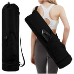 Yoga Bag with Wet Compartment and Bottle Pocket, Women's Sports Bag, Adjustable Shoulder Strap, Gym Yoga Bag for Pilates, Yoga Mats & Yoga Accessories