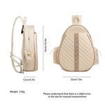Tennis Bag, Quilted Tennis Sling Crossbody Backpack, Water Resistant Tennis Racket Bags for Women Men, Suitable for Pickleball Tennis Badminton