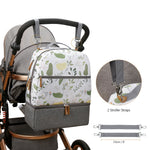 Diaper Bag Backpack - Breast Pump Bag, Removable Cooler Compartment, Double Layer