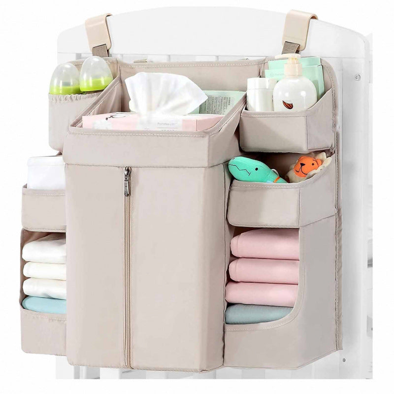 Premium Hanging Diaper Caddy Organizer – Nursery Storage Caddy for Baby Essentials – Ideal Gift for Boys & Girls – Fits Crib, Changing Table, Playard, Wall & Door