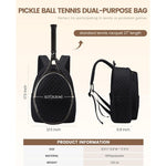Tennis Bags for Women, Quilted Tennis Racket Bag Backpack for Tennis Racquet, Pickleball, Badminton
