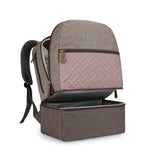 Diaper Bag Backpack - Breast Pump Bag, Removable Cooler Compartment, Double Layer