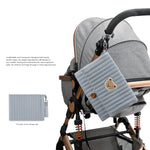 Baby Diaper Bag Organizer Pouches - Waterproof Pod Foldable Diaper Organizer Set, Cute Bear Bag Gift for Baby Shower