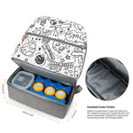 Diaper Bag Backpack - Breast Pump Bag, Removable Cooler Compartment, Double Layer