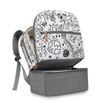 Diaper Bag Backpack - Breast Pump Bag, Removable Cooler Compartment, Double Layer