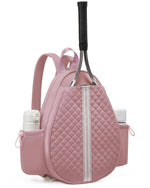 Tennis Bag, Quilted Tennis Sling Crossbody Backpack, Water Resistant Tennis Racket Bags for Women Men, Suitable for Pickleball Tennis Badminton