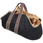 Large Log Tote Bag Firewood Carrier Heavy Duty Fireplace Log Holder Fire Wood Carriers Carrying with Handles Wood Sling For Fire Place Outdoor Cabin Stove Accessories