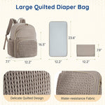 Diaper Bag Small Diaper Backpack Stylish Baby Travel Backpacks with Insulated Pockets, Changing Pad, Stroller Straps