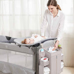 Premium Hanging Diaper Caddy Organizer – Nursery Storage Caddy for Baby Essentials – Ideal Gift for Boys & Girls – Fits Crib, Changing Table, Playard, Wall & Door