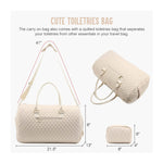 Quilted Travel Duffle Bag Weekender Bag Large Puffer Overnight Bags Soft Puffy Duffel Bag Carry on Gym Bag Lightweight Personal Item Travel Bag for Trips Business Sport Airplane
