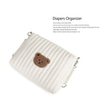 Baby Diaper Bag Organizer Pouches - Diaper Organizer Set, Cute Bear Bag Gift for Baby Shower