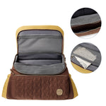 Diaper Bag Backpack - Quilted Travel Diaper Bags for Baby Girl & Boy, Convertible Messenger Baby Changing Bag, Insulated Pockets, Large Capacity, Waterproof and Stylish