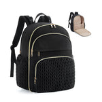 Diaper Bag Small Diaper Backpack Stylish Baby Travel Backpacks with Insulated Pockets, Changing Pad, Stroller Straps