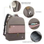 Diaper Bag Backpack - Breast Pump Bag, Removable Cooler Compartment, Double Layer