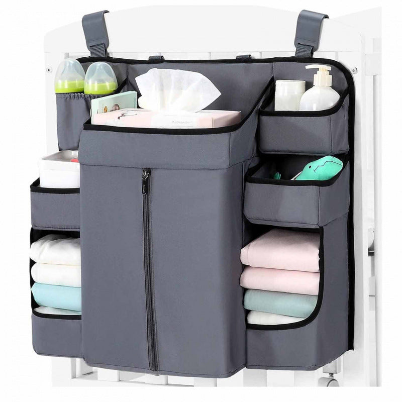 Premium Hanging Diaper Caddy Organizer – Nursery Storage Caddy for Baby Essentials – Ideal Gift for Boys & Girls – Fits Crib, Changing Table, Playard, Wall & Door