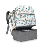 Diaper Bag Backpack - Breast Pump Bag, Removable Cooler Compartment, Double Layer