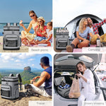 Large Waterproof Insulated Cooler Backpack for Men & Women, Leak Proof Cooler Backpack for Camping, Beach, Fishing, Picnic, Travel, Outdoor, 30L, 48Cans