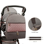 Diaper Bag Backpack - Breast Pump Bag, Removable Cooler Compartment, Double Layer