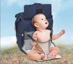 Diaper Bag Backpack - Baby Essentials Travel Tote - Multi-Function Waterproof Diaper Bag - Baby seat bag, Travel Essentials Baby Bag with Stroller Straps - Unisex