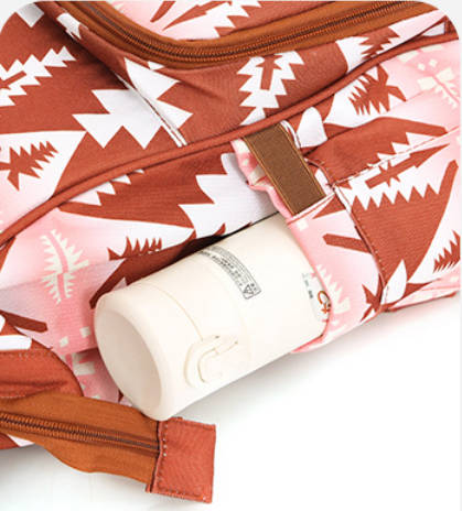 Diaper Bag Backpack Travel Backpack Purses Western Multi-Function Baby Bags for Mom with Waterproof Insulated Pockets