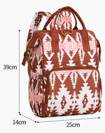Diaper Bag Backpack Travel Backpack Purses Western Multi-Function Baby Bags for Mom with Waterproof Insulated Pockets