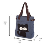 KAUKKO Shoulder Canvas Handbag Women Bag ( Blue ) - kaukko