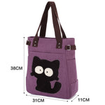 KAUKKO Shoulder Canvas Handbag Women Bag ( Purple ) - kaukko
