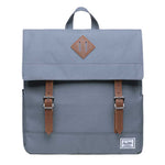 KAUKKO Stylish School Backpack College Student, KS05 ( Grey / 13.7L ) - kaukko