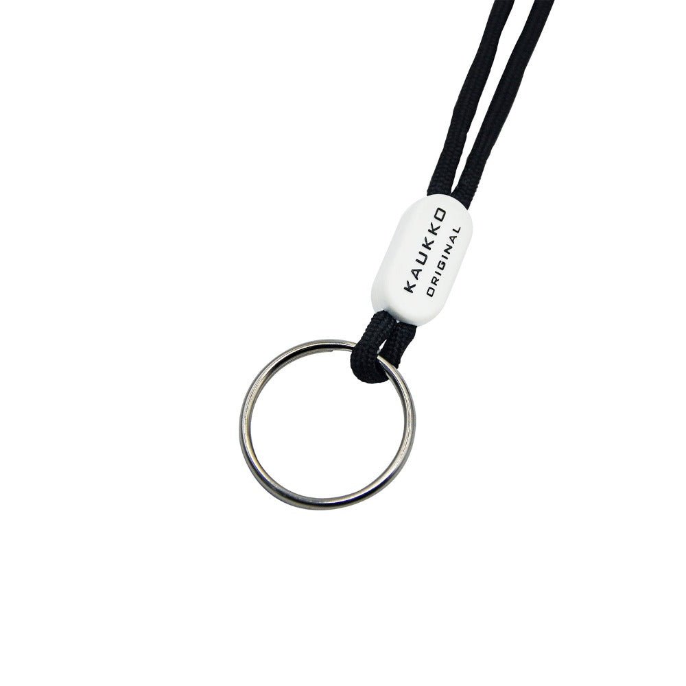 KAUKKO Unisex Lanyard Short Keyring Key Chain, robust and practical (02-Black) - kaukko