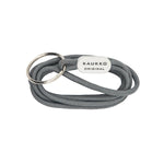 KAUKKO Unisex Lanyard Short Keyring Key Chain, robust and practical (02-Grey) - kaukko