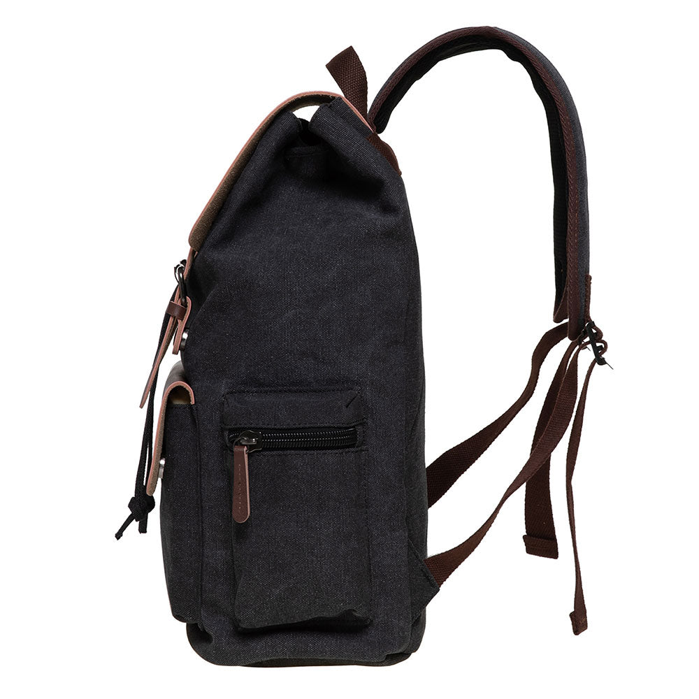 KAUKKO Vintage Canvas Backpack-Large Capacity, Multi-Functional Durable Outdoor Rucksack, 20L - kaukko