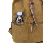 KAUKKO Vintage Canvas Backpack-Large Capacity, Multi-Functional Durable Outdoor Rucksack, 21.4L - kaukko