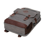 KAUKKO Vintage Canvas Backpack - Large Capacity,Multi-Functional Durable Outdoor Rucksack KF19, 16.2L - kaukko