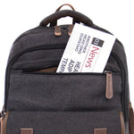 KAUKKO Vintage Canvas Backpack - Large Capacity,Multi-Functional Durable Outdoor Rucksack KS28, 24.3L - kaukko