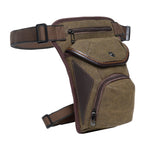 KAUKKO Vintage Canvas Leg Bag for Men Women Perfect for Cycling, Motorcycling and Hiking - kaukko