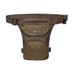 KAUKKO Vintage Canvas Leg Bag for Men Women Perfect for Cycling, Motorcycling and Hiking - kaukko
