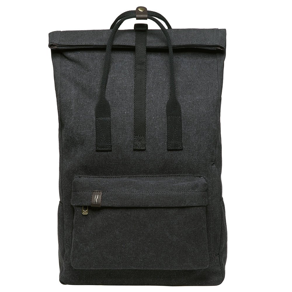KAUKKO Vintage Canvas Rucksack Laptop Backpack for 12