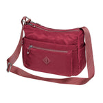 KAUKKO Women Crossbody Bag Handbag Lightweight Shoulder Purse Nylon Multi Pocket Crossbody Bag Ladies Travel Handbag - kaukko