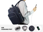 KAUKKO Women Laptop Backpacks for 14" Notebook Casual Computer Bag Stylish Pattern Daypack for Work Travel Business - kaukko