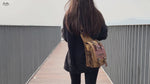 KAUKKO Mens Vintage Canvas Shoulder Messenger Bag Chest Leather Patchwork FH03( Khaki )