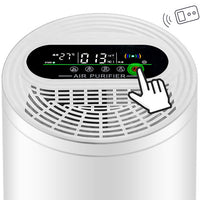 KAUKKO HEPA Air Purifiers for Home Eliminate Pollen Pet Hair Dander Smoke Dust Odors Airborne Contaminants for bedroom