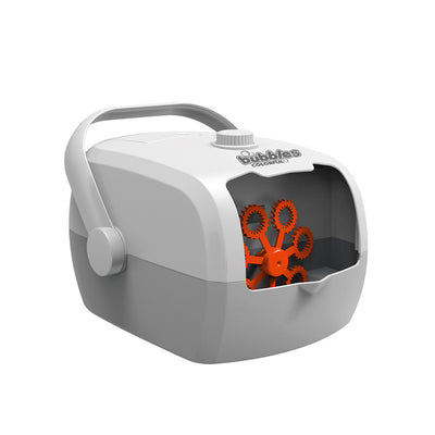KAUKKO Bubble Machine for Parties Automatic Bubble Machine 4000+ /mins Portable Baby Bubble Machine Battery Powered Bubble Maker for Kids Girls Parties, Wedding, Stage, Indoor & Outdoor Durable Bubble Toy Grey
