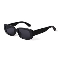 KAUKKO Rectangle Sunglasses for Women Retro Driving Glasses 90’s Vintage Fashion Narrow Square Frame UV400 Protection Black Frame Grey Lens+Grey Frame Grey Lens