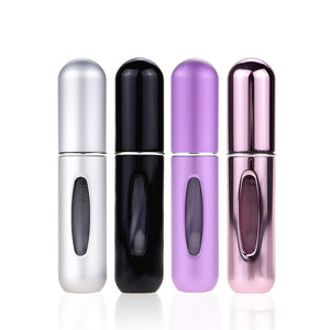 KAUKKO Mini Refillable Perfume Atomizer Bottle 4 Pcs Pack of 5ml