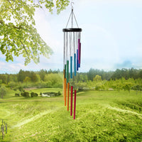 KAUKKO European-style 29-inch colorful colorful 14-tube rotating metal beech wind chimes creative home decoration