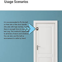 KAUKKO Bell for Door Opening Magnetic Attached Doorbell Chime Unique Office Ornaments and Hanging Decoration  and Barn Door Creative Gift DB02-01
