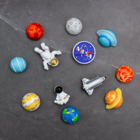 Refrigerator Magnets Space Astronaut Planets theme, 12pcs-set