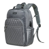 KAUKKO Women Laptop Backpacks for 14" Notebook Casual Computer Bag Stylish Pattern Daypack for Work Travel Business