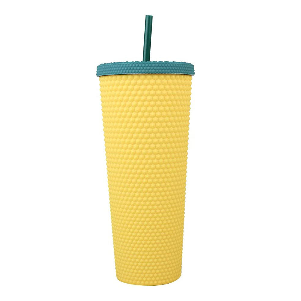 Beautiful 24oz No Drippy Sippy Stainless Steel Tumbler With Straw,  Cornflower