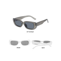 KAUKKO Rectangle Sunglasses for Women Retro Driving Glasses 90’s Vintage Fashion Narrow Square Frame UV400 Protection Grey